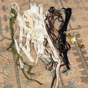 Assorted Designer Ribbons and Tote